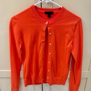 J. Crew Women's Cardigan in Vibrant Orange